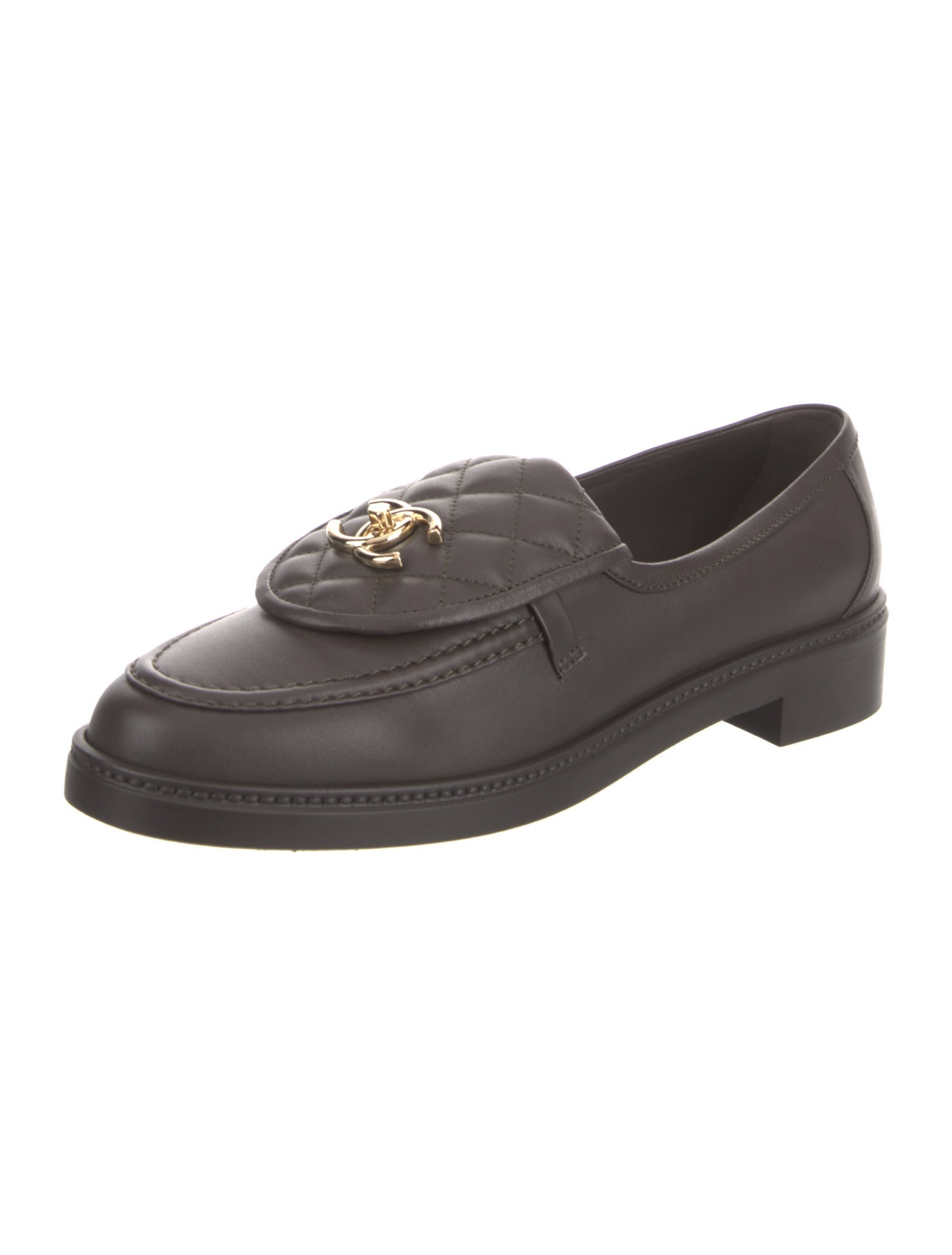 Chanel 2025 Interlocking CC Logo Loafers